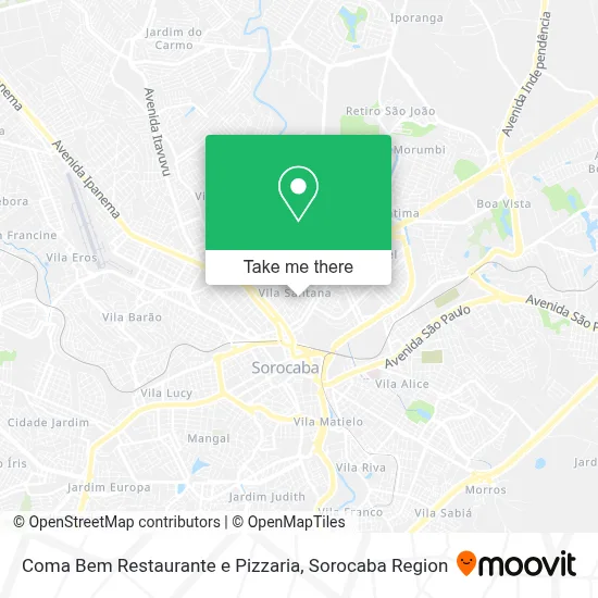 Coma Bem Restaurante e Pizzaria map