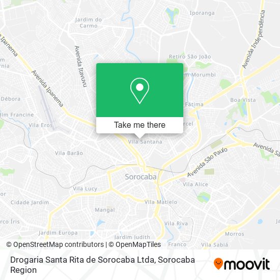 Drogaria Santa Rita de Sorocaba Ltda map