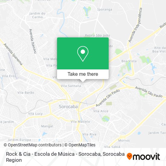 Rock & Cia - Escola de Música - Sorocaba map