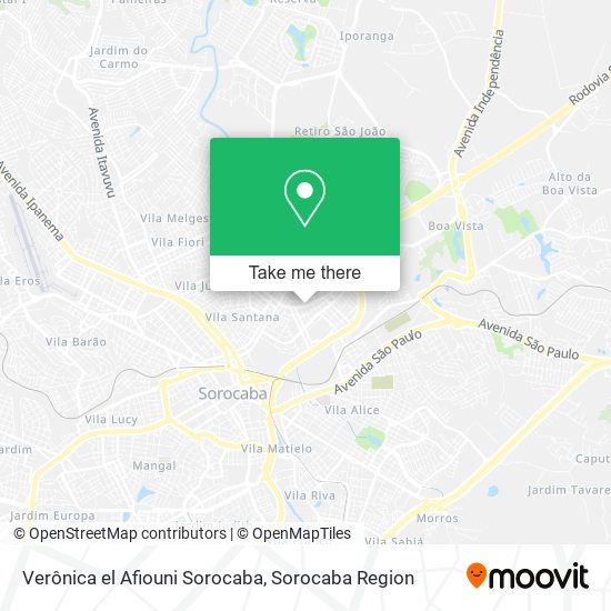 Mapa Verônica el Afiouni Sorocaba