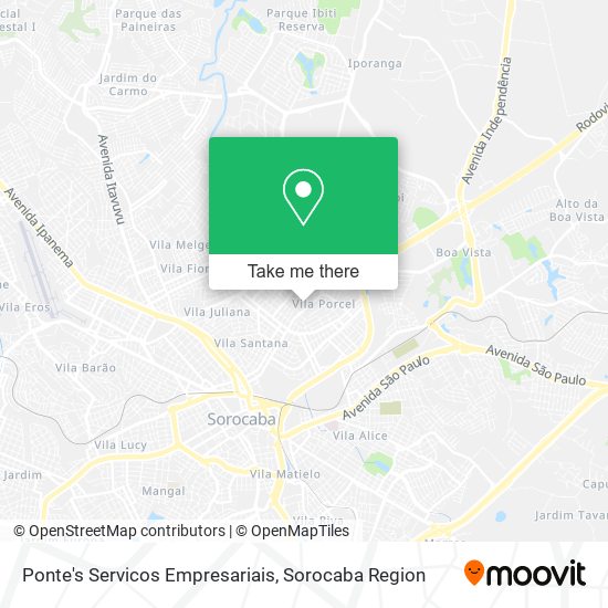 Ponte's Servicos Empresariais map
