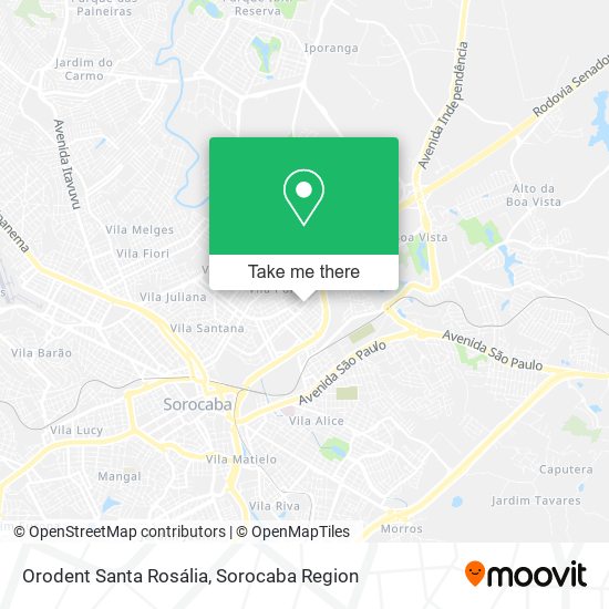 Orodent Santa Rosália map
