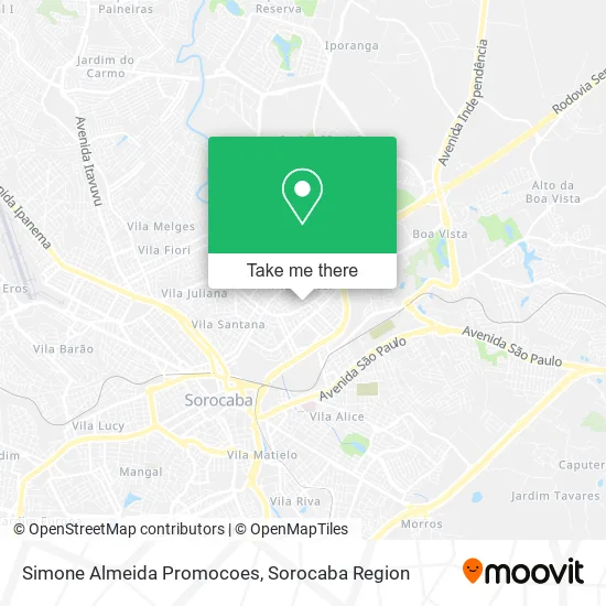 Simone Almeida Promocoes map