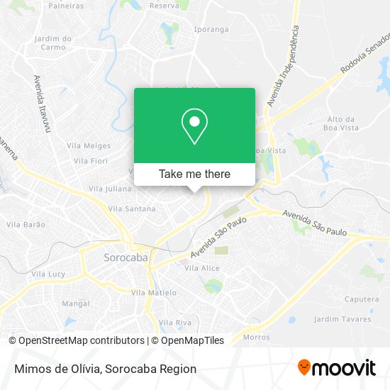 Mimos de Olívia map