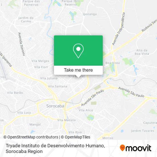 Tryade Instituto de Desenvolvimento Humano map