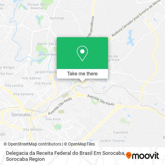 Delegacia da Receita Federal do Brasil Em Sorocaba map