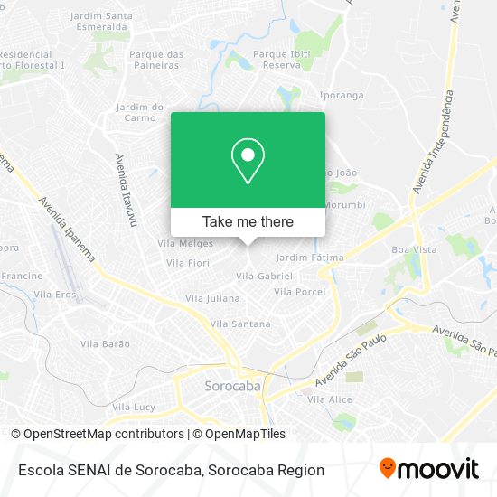 Escola SENAI de Sorocaba map