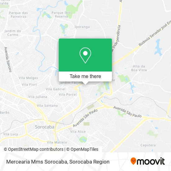 Mercearia Mms Sorocaba map