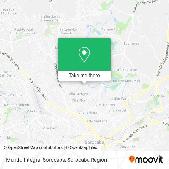 Mundo Integral Sorocaba map