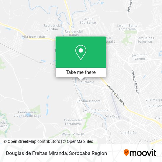 Douglas de Freitas Miranda map