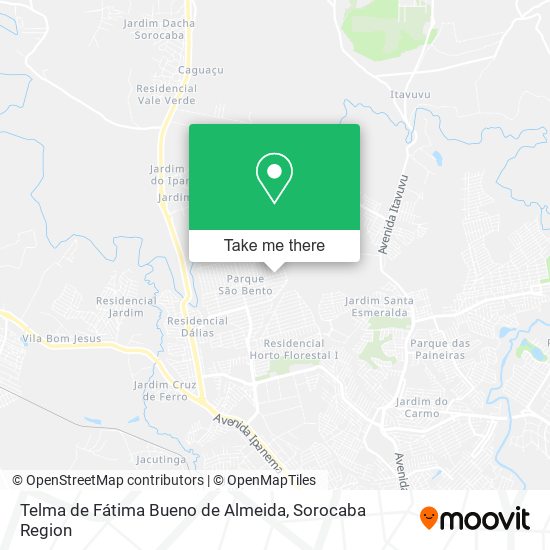 Telma de Fátima Bueno de Almeida map