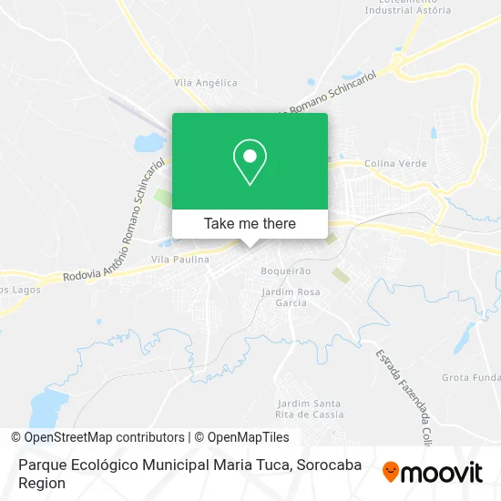 Parque Ecológico Municipal Maria Tuca map
