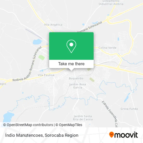Índio Manutencoes map