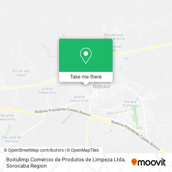 Boitulimp Comércio de Produtos de Limpeza Ltda map