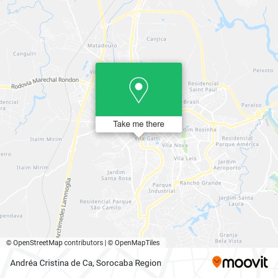 Andréa Cristina de Ca map