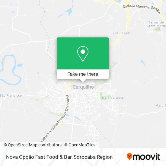 Nova Opção Fast Food & Bar map