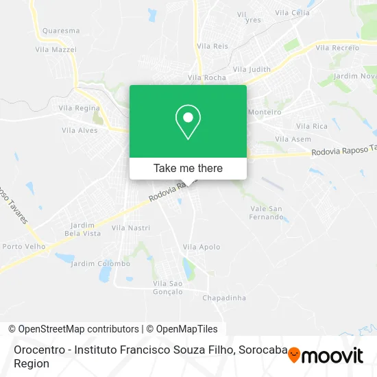 Orocentro - Instituto Francisco Souza Filho map