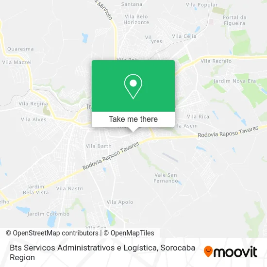 Bts Servicos Administrativos e Logística map