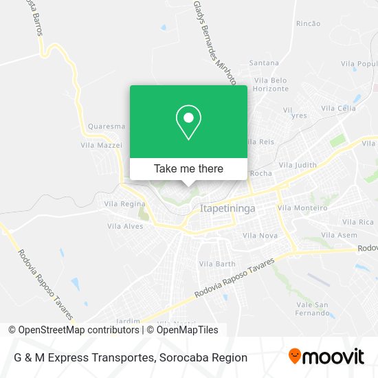 G & M Express Transportes map