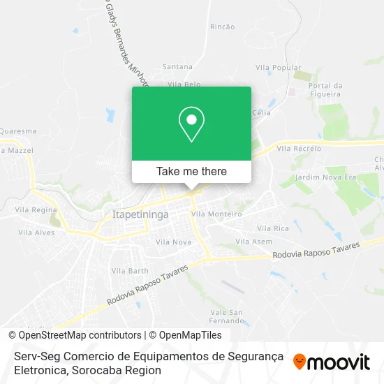 Serv-Seg Comercio de Equipamentos de Segurança Eletronica map
