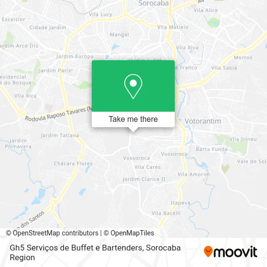 Gh5 Serviços de Buffet e Bartenders map