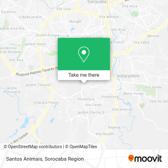 Santos Animais map