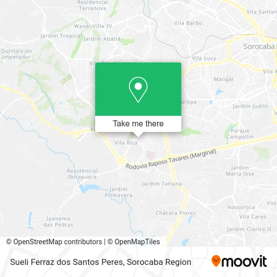 Sueli Ferraz dos Santos Peres map