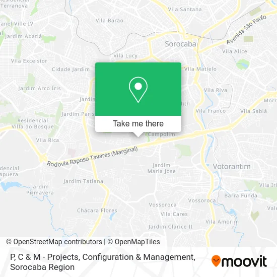 P, C & M - Projects, Configuration & Management map