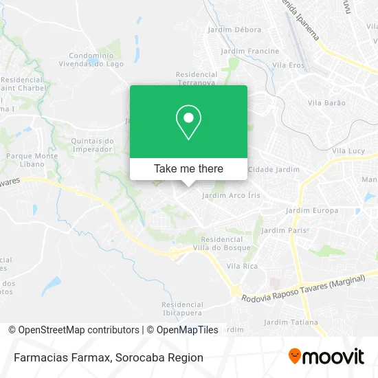 Farmacias Farmax map