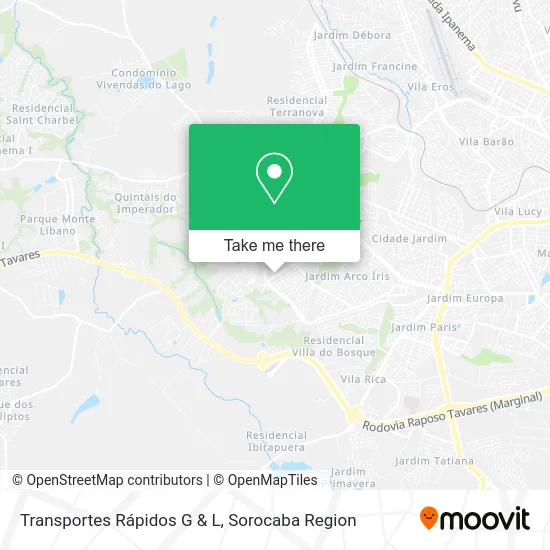 Transportes Rápidos G & L map