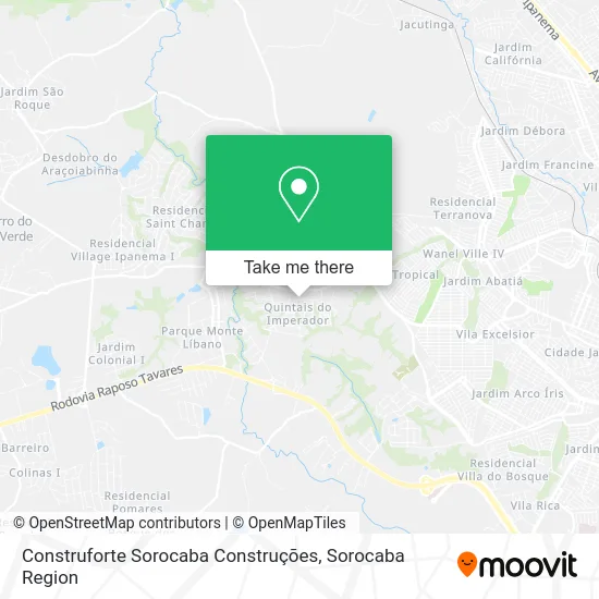Construforte Sorocaba Construções map