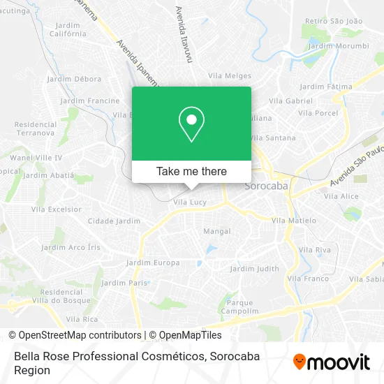 Bella Rose Professional Cosméticos map