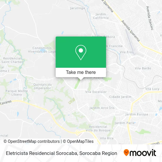 Eletricista Residencial Sorocaba map