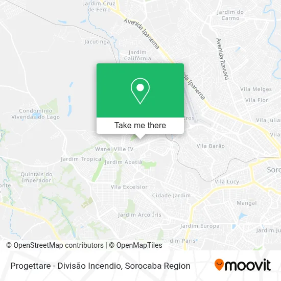 Progettare - Divisão Incendio map