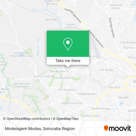 Modelagem Modas map