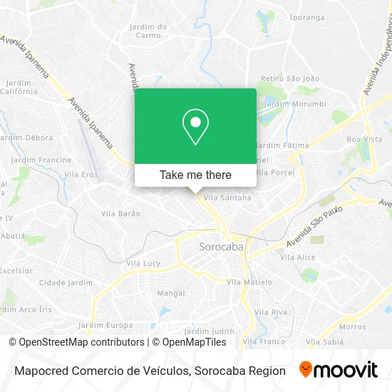 Mapocred Comercio de Veículos map