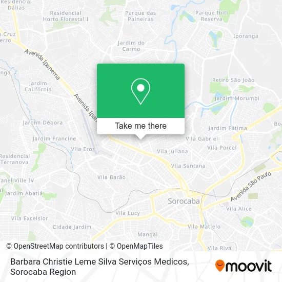 Barbara Christie Leme Silva Serviços Medicos map