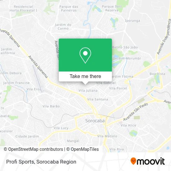 Profi Sports map