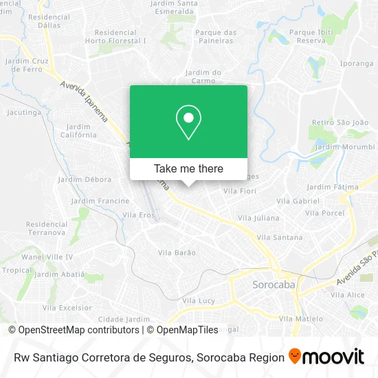 Rw Santiago Corretora de Seguros map