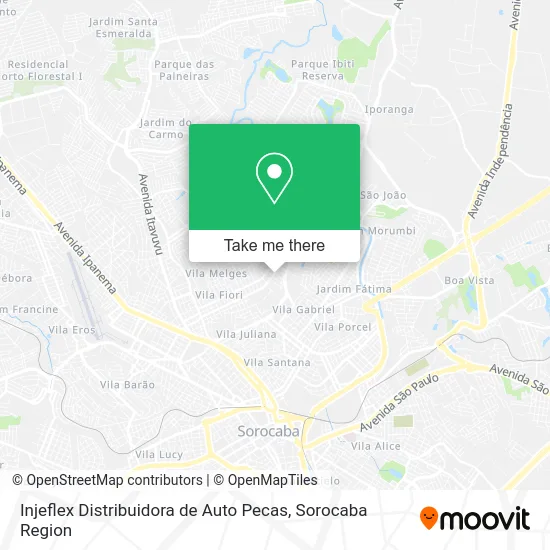 Injeflex Distribuidora de Auto Pecas map