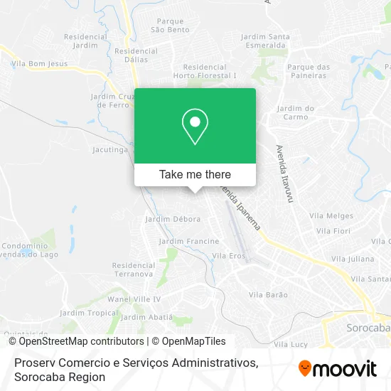 Proserv Comercio e Serviços Administrativos map
