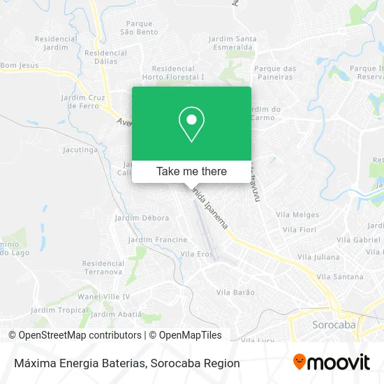 Máxima Energia Baterias map