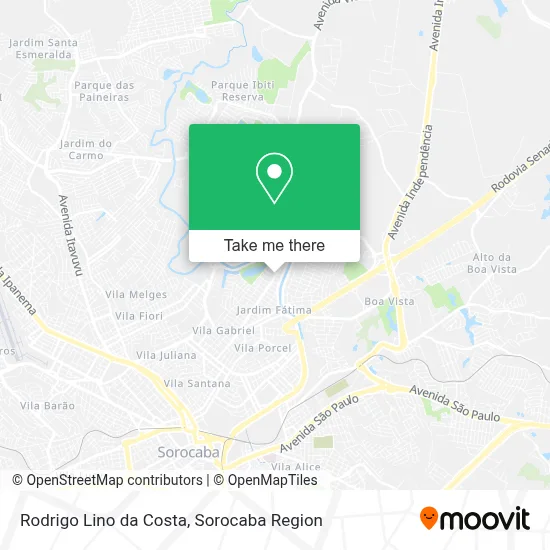 Rodrigo Lino da Costa map