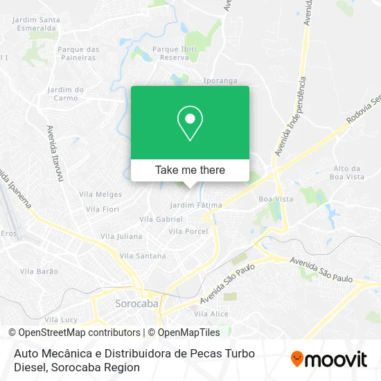 Auto Mecânica e Distribuidora de Pecas Turbo Diesel map