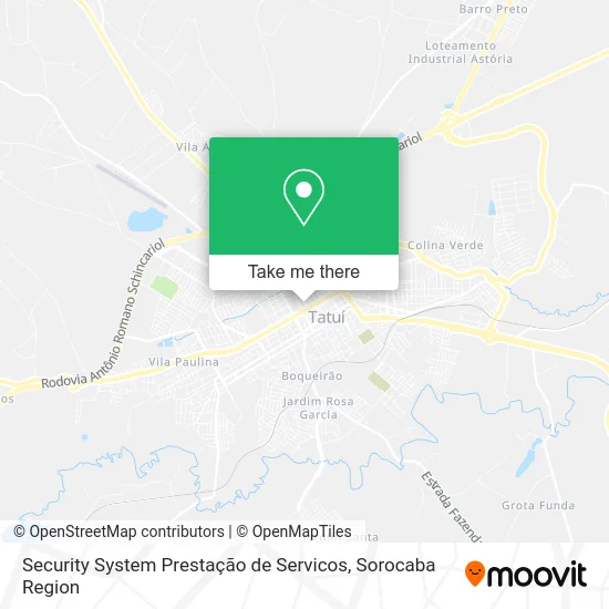 Security System Prestação de Servicos map