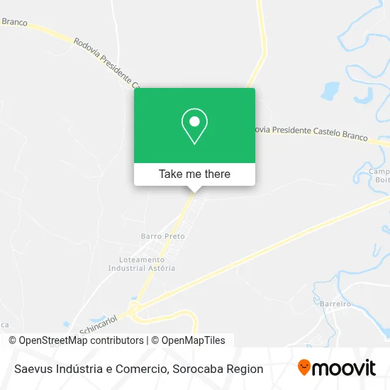 Saevus Indústria e Comercio map