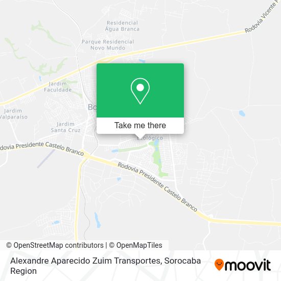 Alexandre Aparecido Zuim Transportes map