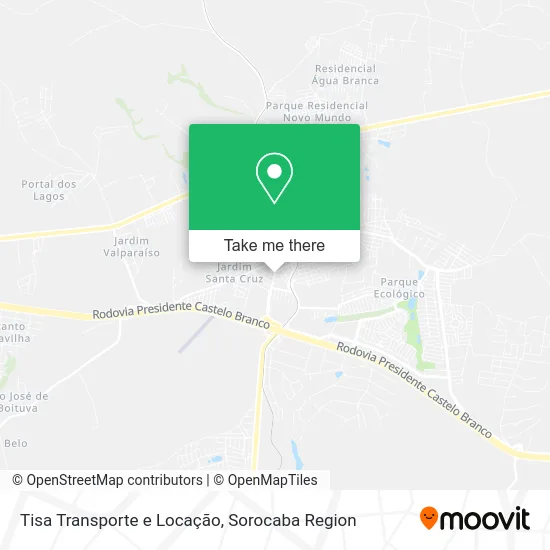 Tisa Transporte e Locação map