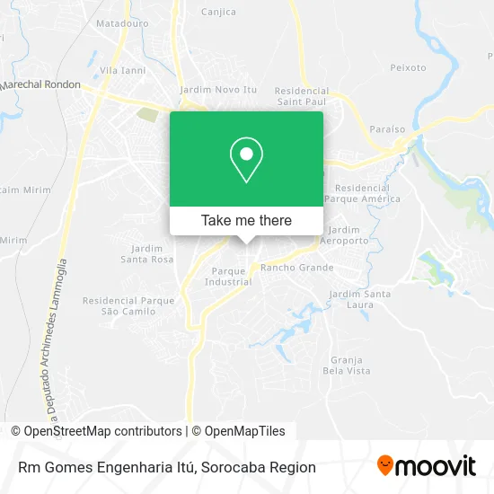 Rm Gomes Engenharia Itú map
