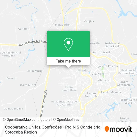 Cooperativa Unifaz Confeções - Prq N S Candelária map